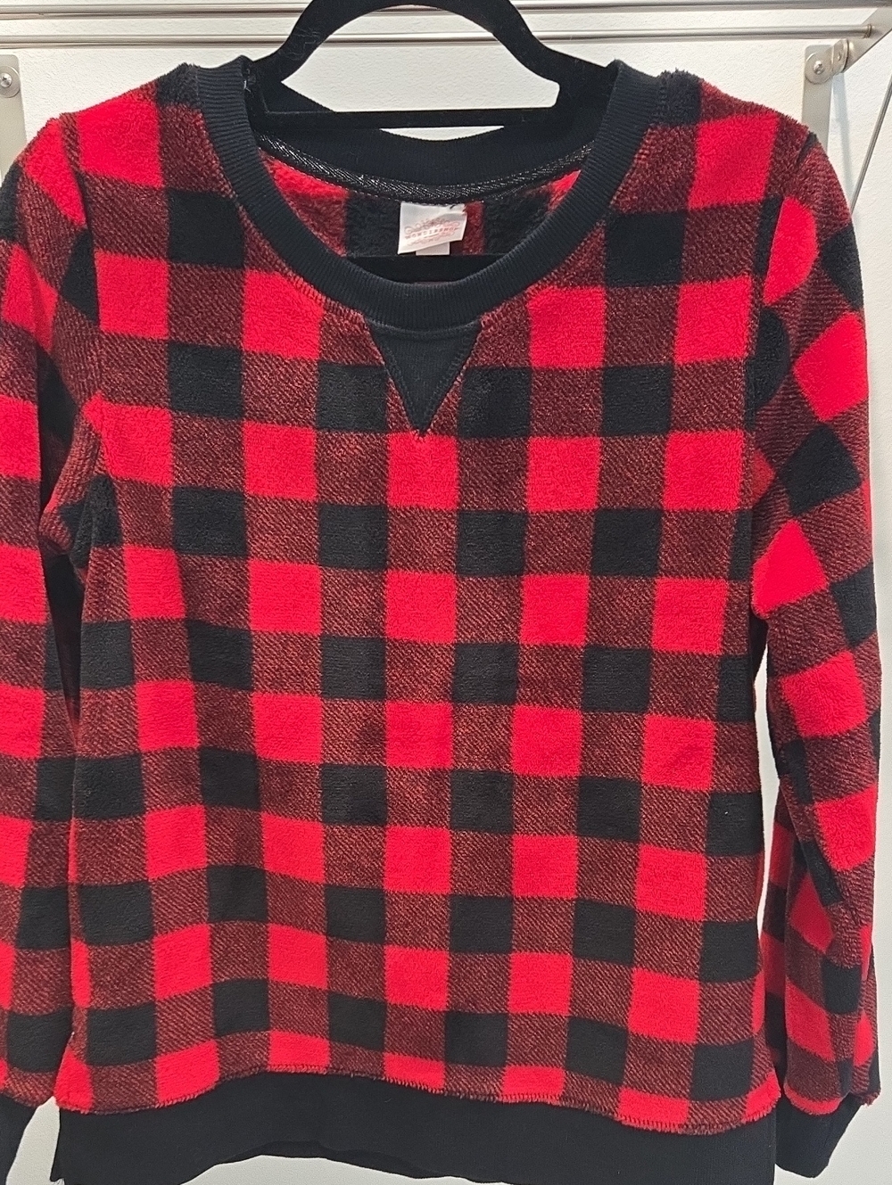 Wondershop Red and Black Buffalo Plaid Crewneck Sweatshirt